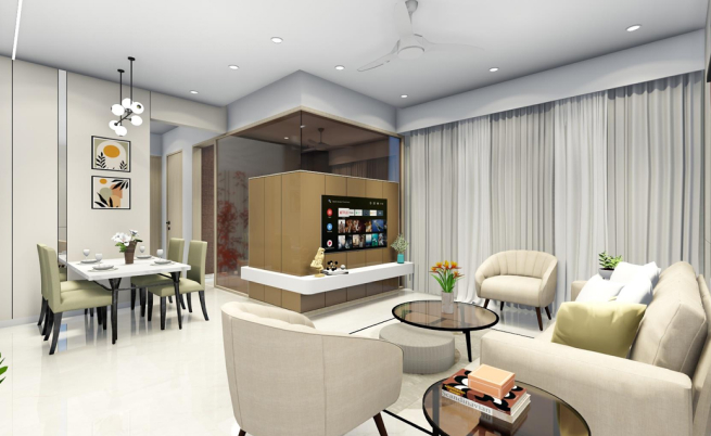 Living & Kitchen area 02