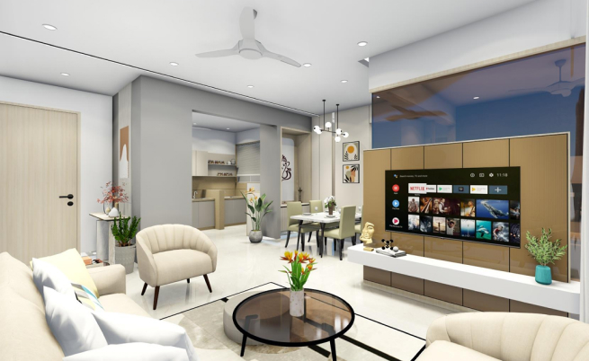 Living & Kitchen area 03